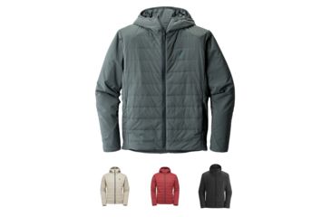 Image of Black Diamond First Light Hooded Alpine Jackets - Men's, Adriatic, Cley, Red Oxide, Smoke