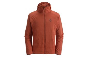 Image of Black Diamond First Light Hooded Alpine Jacket - Men's, Large, Rust, APY4FG608LRG1