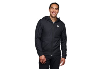 Image of Black Diamond First Light Hybrid Hoody - Mens, Black, Large, AP7522650002LRG1