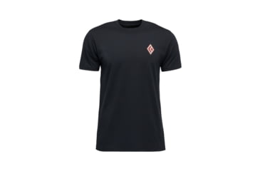 Image of Black Diamond Heritage Alpinist Short Sleeve Tee - Mens, Black, Medium, AP7524670002MED1