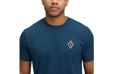 Image of Black Diamond Heritage Alpinist Short Sleeve Tee - Mens, Indigo, Small, AP7524674013SML1