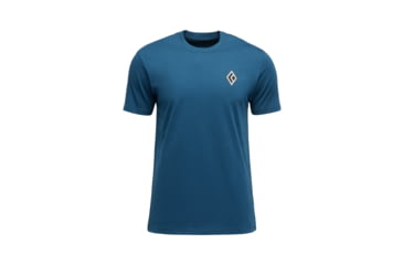 Image of Black Diamond Heritage Alpinist Short Sleeve Tee - Mens, Indigo, Small, AP7524674013SML1