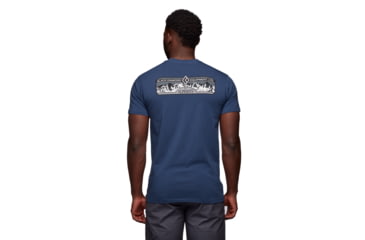 Image of Black Diamond Heritage Equipment Short Sleeve Tee - Mens, Ink Blue, Small, AP7302314014SML1