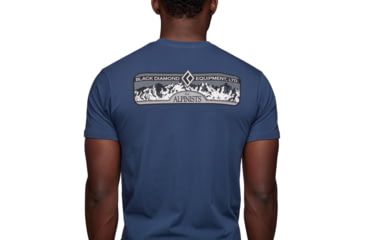 Image of Black Diamond Heritage Equipment Short Sleeve Tee - Mens, Ink Blue, Small, AP7302314014SML1