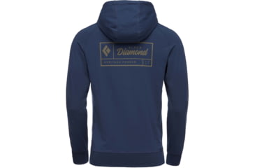 Image of Black Diamond Heritage Logo FZ Hoodie - Men's, Ink Blue, Extra Large, AP7300284014XLG1