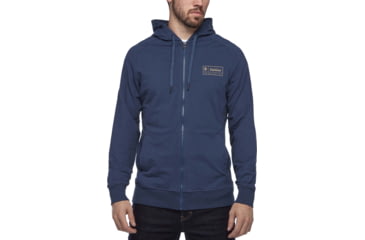 Image of Black Diamond Heritage Logo FZ Hoodie - Men's, Ink Blue, Extra Large, AP7300284014XLG1