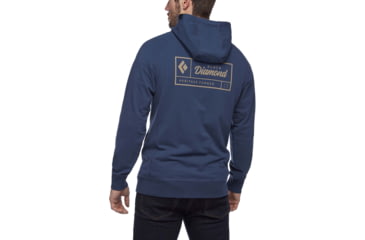 Image of Black Diamond Heritage Logo FZ Hoodie - Men's, Ink Blue, Extra Large, AP7300284014XLG1