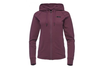 Image of Black Diamond Heritage Logo FZ Hoodie - Womens, Plum, Small, AP7300315002SML1