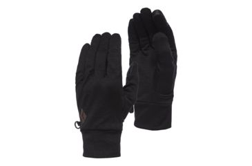 Image of Black Diamond Lightweight Wooltech Gloves, Anthracite, Medium, BD8010060001MD-1