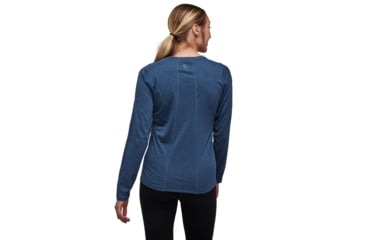 Image of Black Diamond Lightwire Long Sleeve Tee - Womens, Ink Blue, Medium, AP7520104014MED1