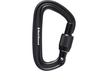 Image of Black Diamond Liteforge Screwgate Carabiner, Black, BD2102480002ALL1
