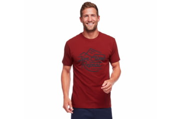 Image of Black Diamond Live Climb Repeat Tee - Mens, Red Oxide, Large, AP7300376010LRG1