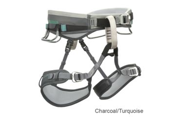 Image of Black Diamond Lotus Harness - S Charcoal/Turquoise