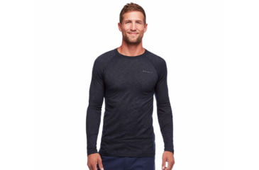 Image of Black Diamond LS Rhythm Tee - Mens, Black, Medium, AP7520040002MED1