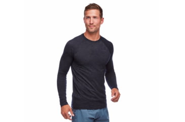 Image of Black Diamond LS Rhythm Tee - Mens, Black, Medium, AP7520040002MED1