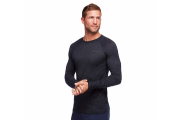 Image of Black Diamond LS Rhythm Tee - Mens, Black, Medium, AP7520040002MED1