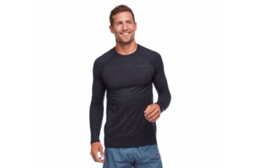Image of Black Diamond LS Rhythm Tee - Mens, Black, Medium, AP7520040002MED1