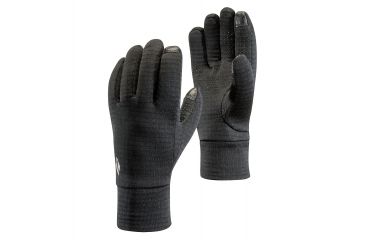 Image of Black Diamond MidWeight GridTech Gloves, Black, Large, BD801032BLAKLG-1