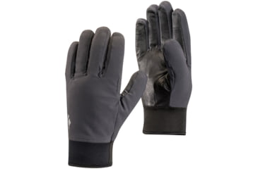 Image of Black Diamond Midweight Softshell Gloves, Smoke, Extra Large, BD8017490006XLG1
