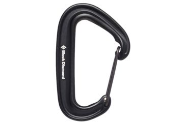 Image of Black Diamond Miniwire Carabiner, Black, BD2102350002ALL1
