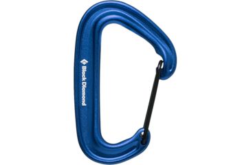 Image of Black Diamond Miniwire Carabiner, Blue, BD2102354005ALL1