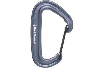 Image of Black Diamond Miniwire Carabiner, Gray, BD2102351003ALL1