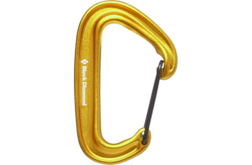 Image of Black Diamond Miniwire Carabiner, Yellow, BD2102357003ALL1
