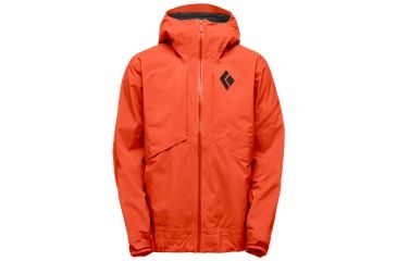 Image of Black Diamond Mission Shell Mens Ski Jackets, Rust, Extra Large, APXC84608XLG1