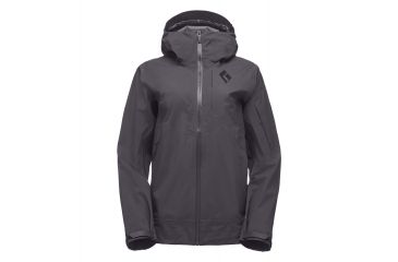 Image of Black Diamond Mission Womens Ski Shell Jacket, Smoke, Large, APEFMV022LRG1