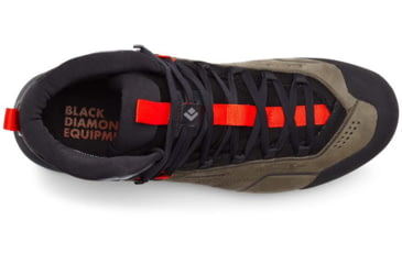 Image of Black Diamond Missn Leather Mid WP Approach Shoes - Mens, Walnuts/Octane, 12.5, BD58002693731251