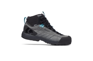 Image of Black Diamond Missn Leather Mid WP Approach Shoes - Womens, Steel Grey/Costal Blue, 8, BD58002793750801
