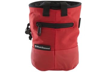 Image of Black Diamond Mojo Zip Chalk Bag - Fire Red - Medium