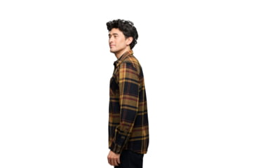 Image of Black Diamond Project Flannel - Mens, Black/Flax Plaid, Large, AP7440639623LRG1