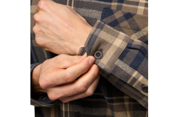 Image of Black Diamond Project Flannel - Mens, Charcoal/Walnut Plaid, Extra Large, AP7440639627XLG1