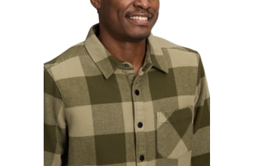 Image of Black Diamond Project Heavy Flannel - Mens, Dark Moss/Pine Smoke, Medium, AP7440659722MED1