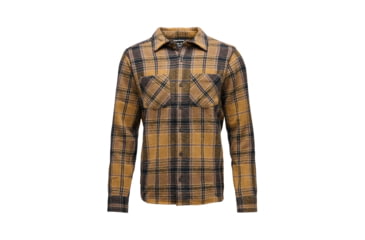 Image of Black Diamond Project Heavy Flannel - Mens, Flax/Black Plaid, Medium, AP7440649630MED1
