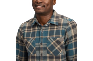 Image of Black Diamond Project Heavy Flannel - Mens, Midnight Blue/Charcoal Plaid, Medium, AP7440649720MED1