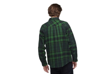 Image of Black Diamond Project Heavy Flannel - Mens, Palm Green/Anthracite Plaid, Medium, AP7440649548MED1