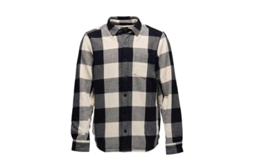 Image of Black Diamond Project Lined Flannel - Mens, Black/Off White Plaid, Large, AP7440659511LRG1
