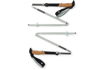 Image of Black Diamond Pursuit Flz Trekking Poles, Black/Foam Green, Medium/Large, BD1100679478M-L1