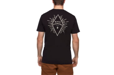 Image of Black Diamond Rays Pocket Tee - Mens, Black, Extra Small, AP7300360002XSM1