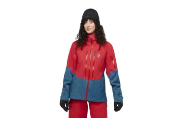 Image of Black Diamond Recon LT Stretch Shell - Womens, Coral Red/Creek Blue, Large, AP7450219524LRG1