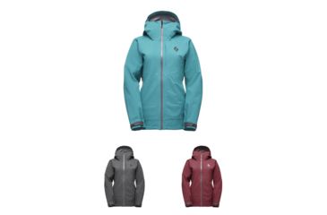 Image of Black Diamond Recon Stretch Shell Jacket - Women's, Evergreen, Slate, Wine