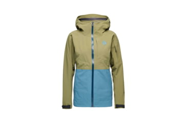 Image of Black Diamond Recon Stretch Ski Shell - Womens, Crag Green/Creek Blue, Medium, APE7O99525MED1