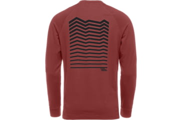Image of Black Diamond Ridge Logo Crew Sweater - Mens, Red Oxide, Large, AP7300306010LRG1