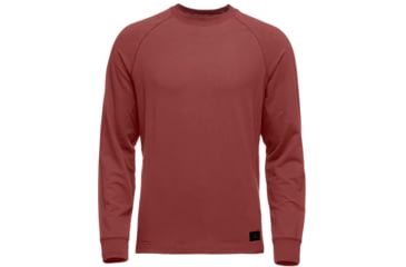 Image of Black Diamond Ridge Logo Crew Sweater - Mens, Red Oxide, Large, AP7300306010LRG1