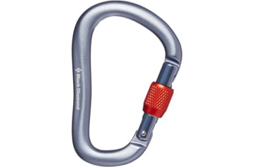 Image of Black Diamond Rocklock Screwgate Carabiner, Gray, BD2102561003ALL1