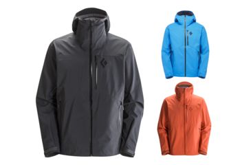 Image of Black Diamond Sharp End Shell Jacket - Men's, Black, Bluebird, Octane