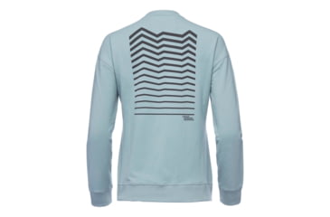 Image of Black Diamond Shed, Ridge Logo Crew Sweatshirt - Womens, Blue Ash, Small, SS7300334006ML1-DEMO
