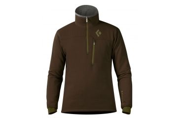Image of Black Diamond Solution 1/4 Zip Jacket - Men's-Mineral-Small